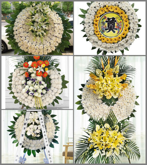 四川成都蒲江县大塘镇洪福村花圈速递